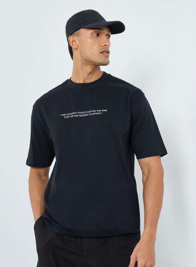 ستايلي تيشيرت واسع بطبعة جرافيك - Image 1